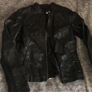 Small faux leather jacket
